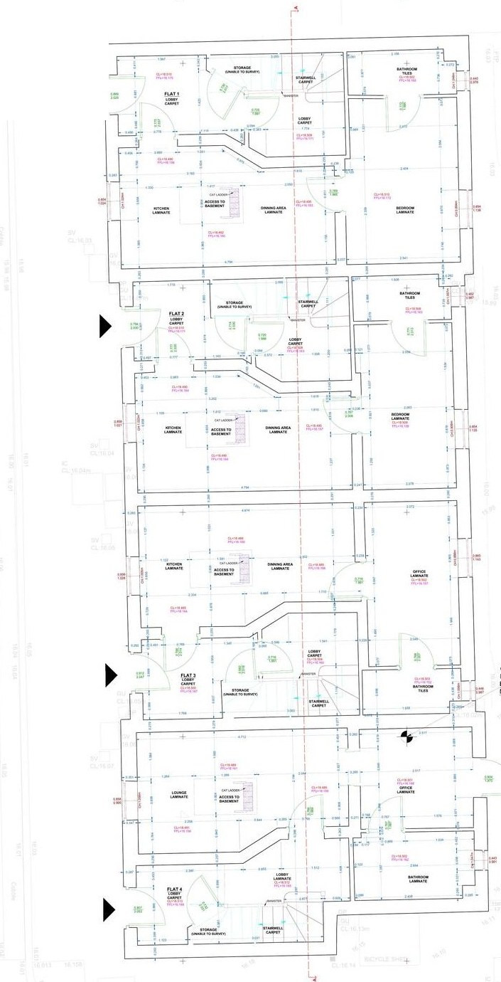 Sample measured-survey floorplan with accurate dimensions